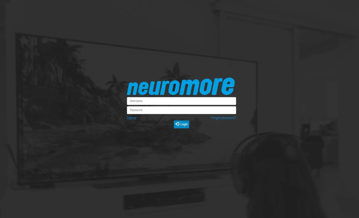 neuromore end-user portal with custom branding